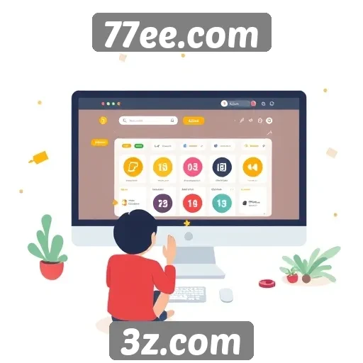 Interface amigável do 77ee.com para novos jogadores