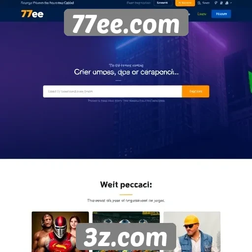 Experiência do usuário no site 77ee.com